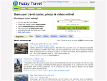 Tablet Screenshot of fuzzytravel.com